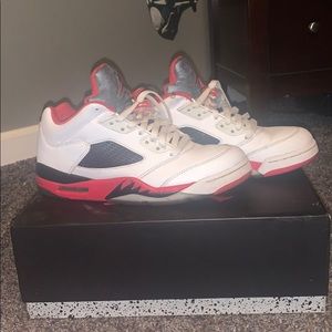 Jordan fire red 5 lows